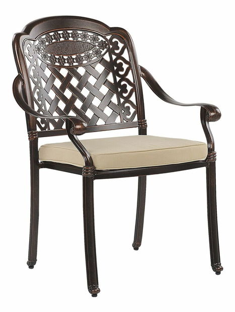 Set 4 buc. scaune de grădină MENEF (maro închis)