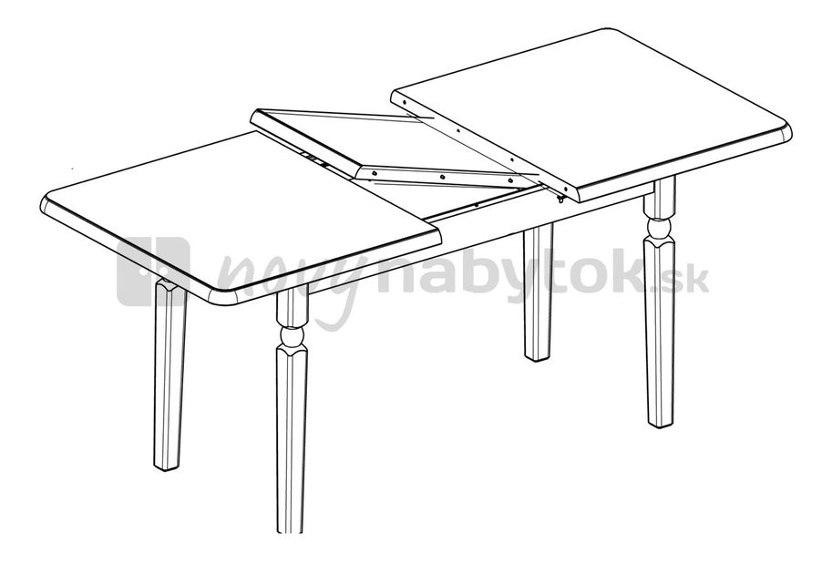 Jedálenský stôl BRW Natalia STO 160 (pre 6 až 8 osôb)