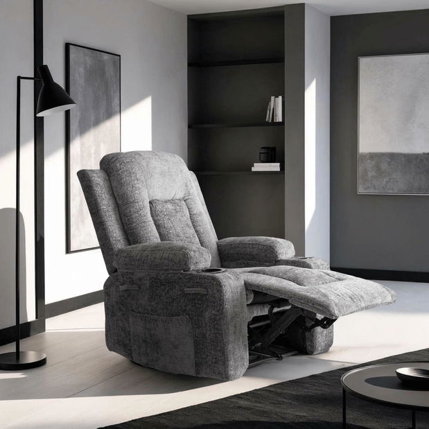 Masszázsfotel Banesto (szürke) 