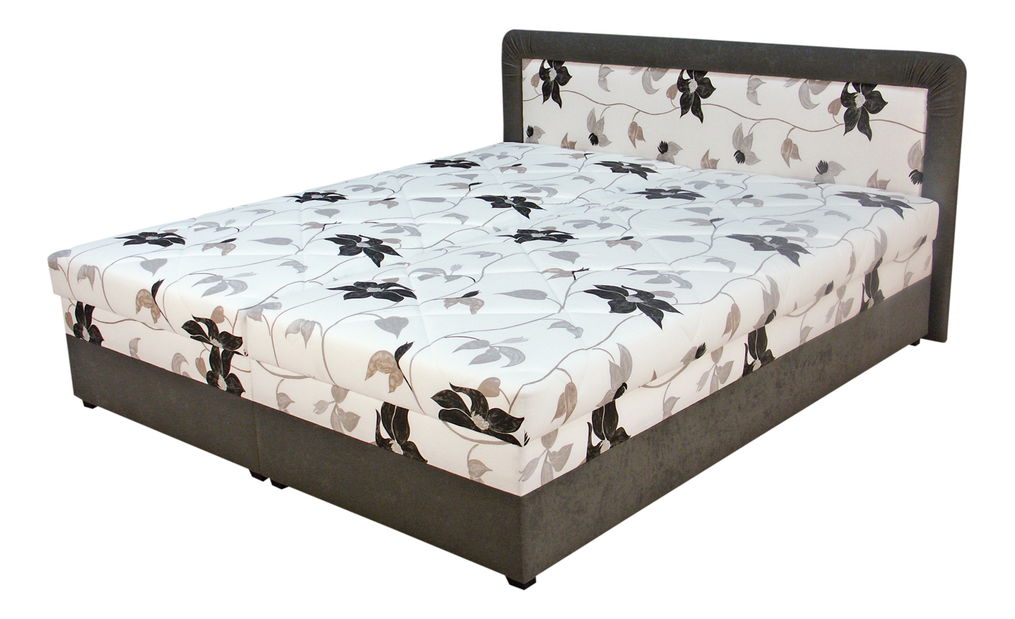 Manželská posteľ 180 cm BRW BOLOGNA hnedo-šedá