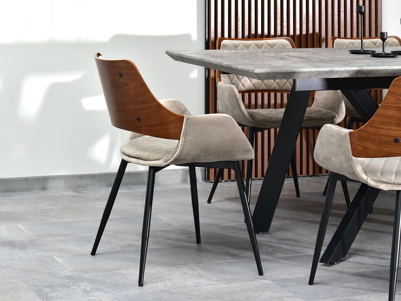 Stolička Morgana (orech + čierna)