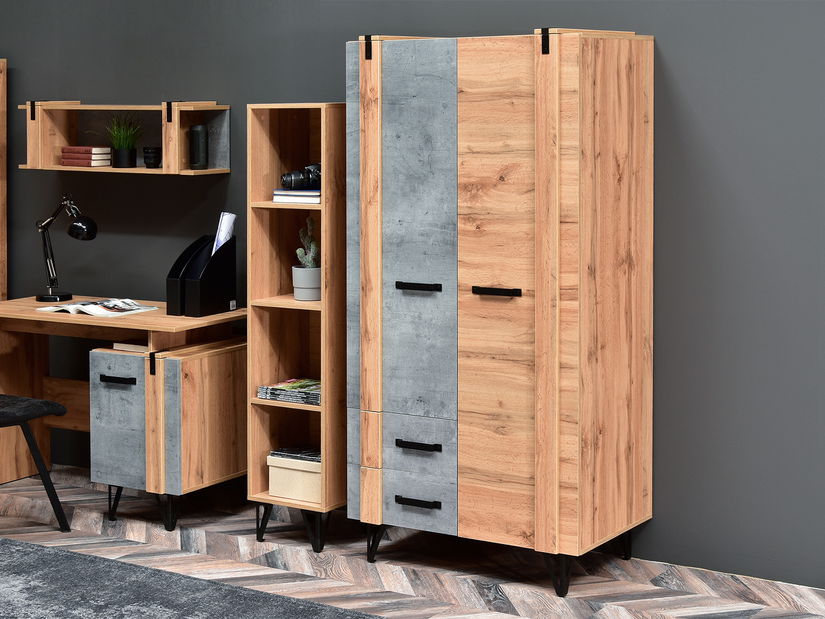 Nappali fal Subrayado 04 (tölgy + fekete)