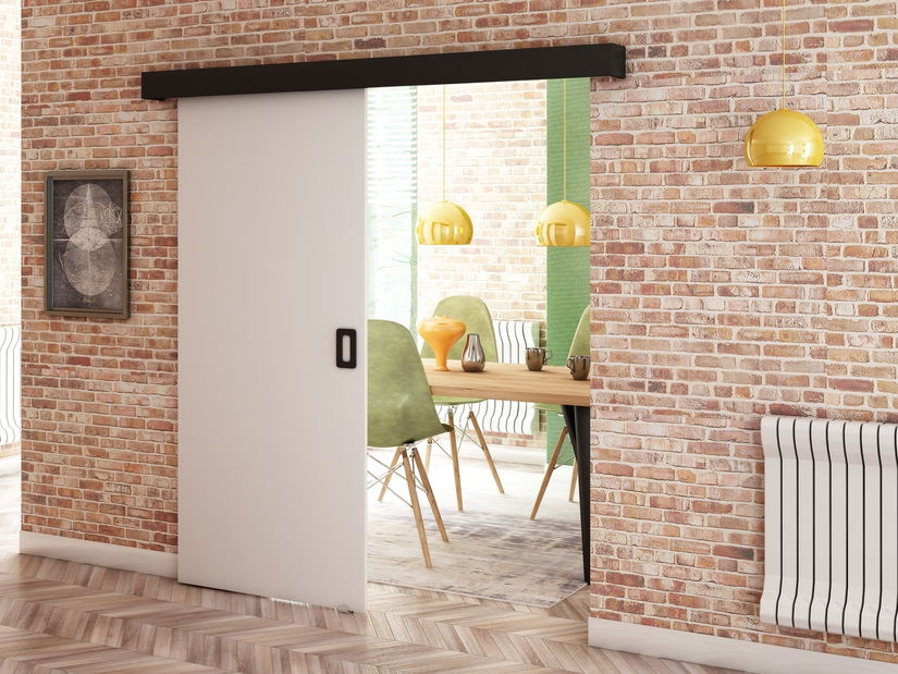 Tolóajtó 90 cm Bethany I (matt fehér + matt fekete)