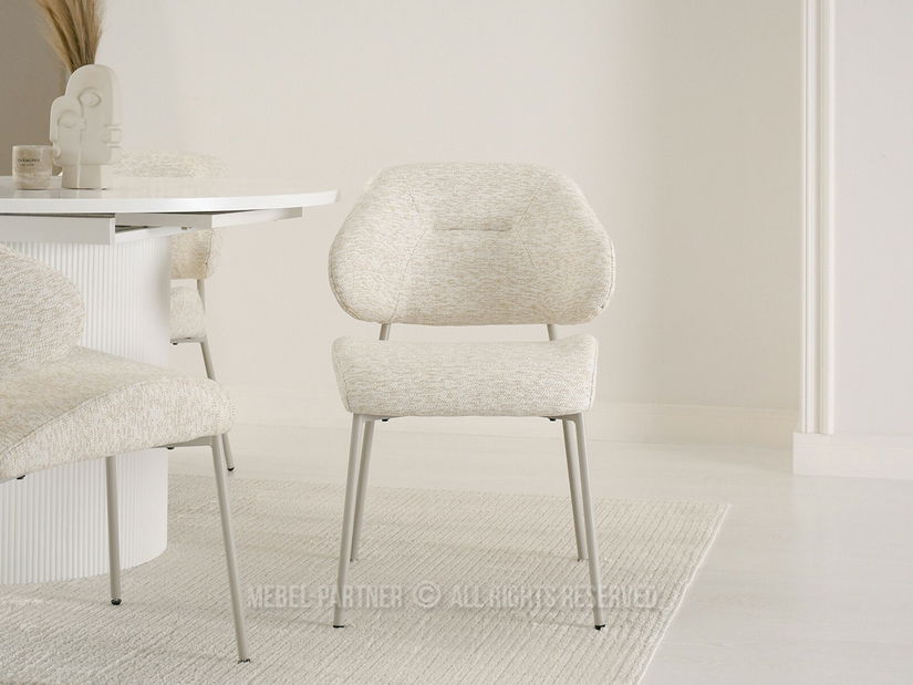 Stolička Estrida K (krémová + sivá)