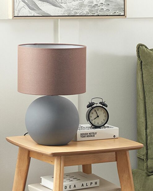 Stolná lampa Aijun (sivá)