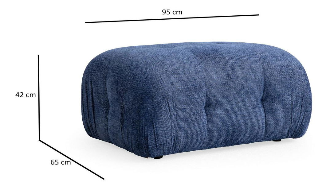 Kutna garnitura Pettit 3 (tamnoplava)