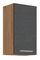 Dulap superior de bucătărie 40 G-72 1F Velaga (gri mat + stejar lancelot)
