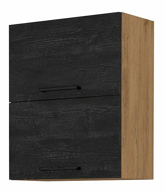 Horná kuchynská skrinka Virion 60 GU 72 2F (dub lancelot + tmavé drevo)