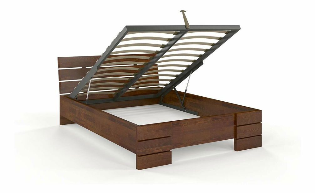 Manželská posteľ 200 cm Naturlig Lorenskog High BC (borovica)