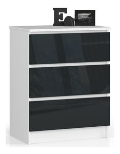 Comodă Kalista II (Grafit lucios)