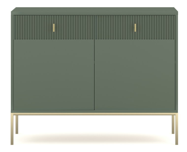 Komód Magara 2D2S (füstzöld + arany)