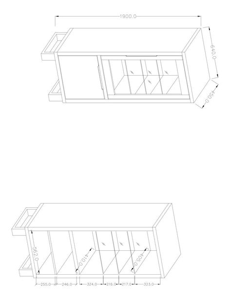Vitrină Harley Typ 05 (Stejar wotan)