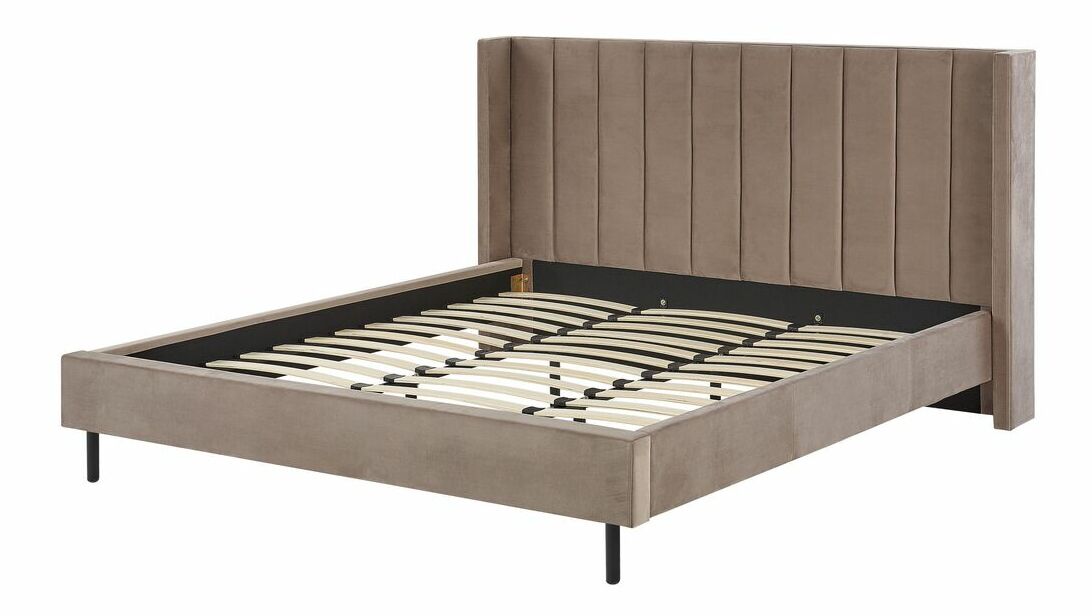 Pat matrimonial 180 cm Vue (gri bej) (cu somieră)