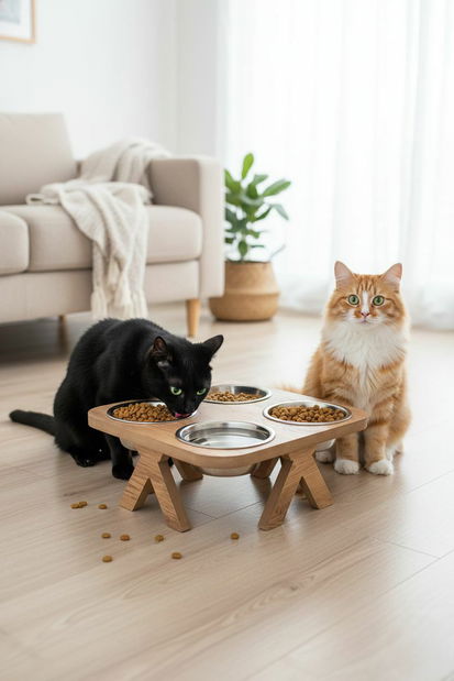 Súprava misiek pre domáce zviera Apia 3 (prírodná)