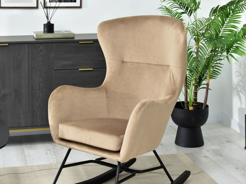 Fotel Nesia (bézs + fekete)