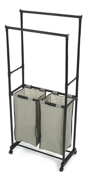 Cuier cu roți Ganara (negru + gri)