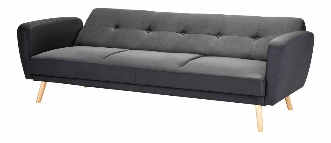 Canapea 3 locuri Flong (negru) 