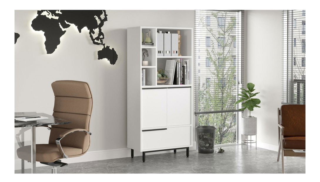 Kuhinjski ormarić Otto 9 B (bijela + crna)