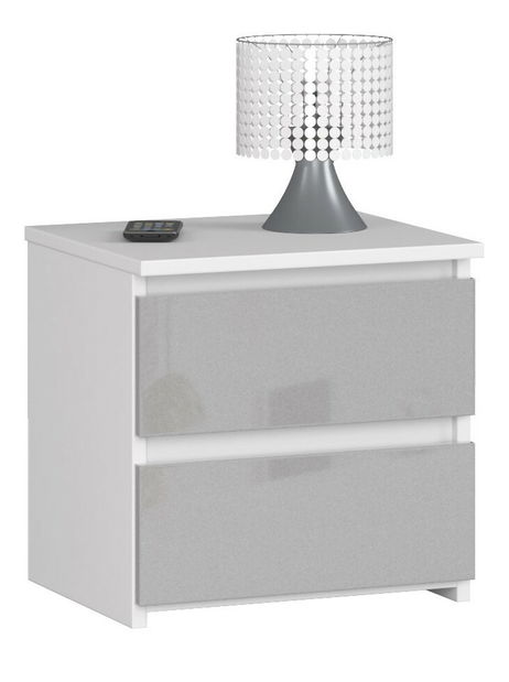 Éjjeliszekrény Cleania CL2 (fémes fényű)