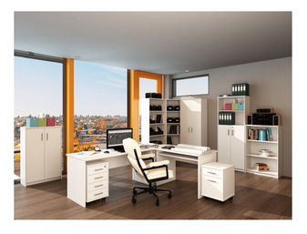 Regal s ormarićem Hansa 2 NEW 10 (bijela)