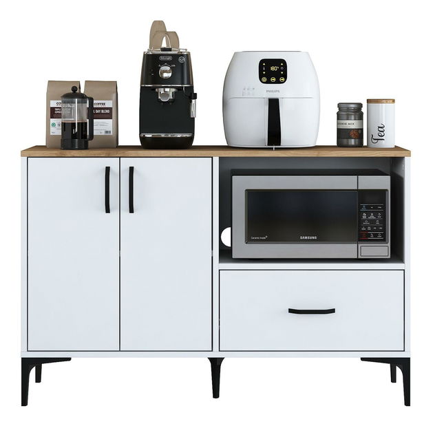 Komoda Jenaretta 161 (bijela + orah)