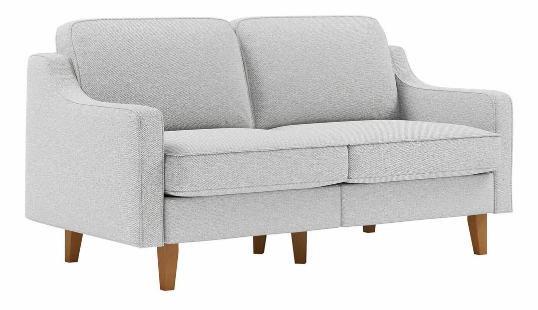 Pohovka dvojsedačka Robia 2 (svetlosivá + orech)