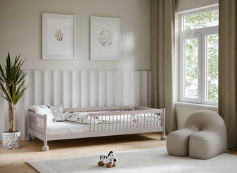 Gyerekágy 90x200 cm Storsa (kasmír) (ágyráccsal)