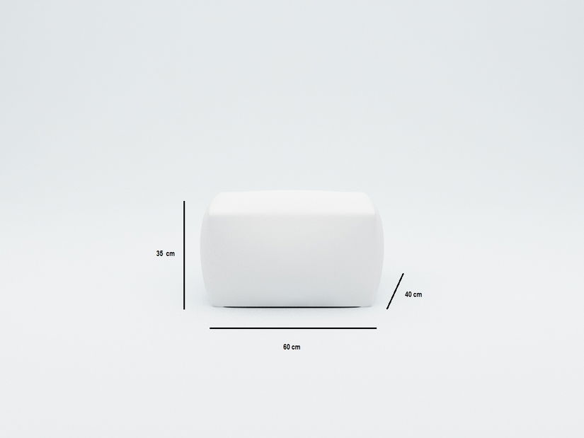 Tetieră pentru fotliu puf Zipp (alb)