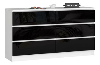 Komoda Keanu (lesk čierny)