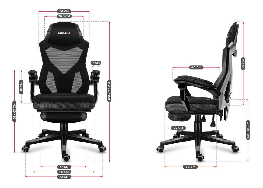 Scaun de gaming Cruiser 3 (negru + carbon) *vânzar