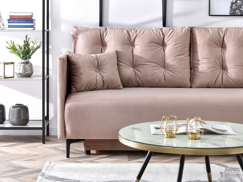 Kétszemélyes kanapé Mastil (fekete)