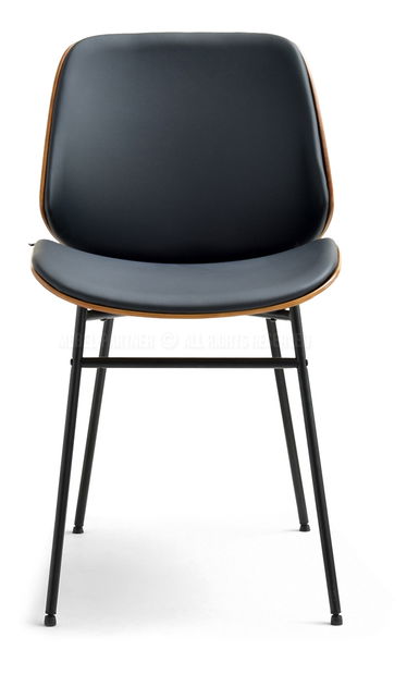 Stolička Jordan (orech tmavý + čierna)