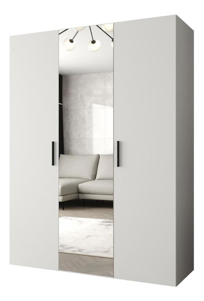 Ruhásszekrény 150 cm Borry 2 (fehér + fekete)