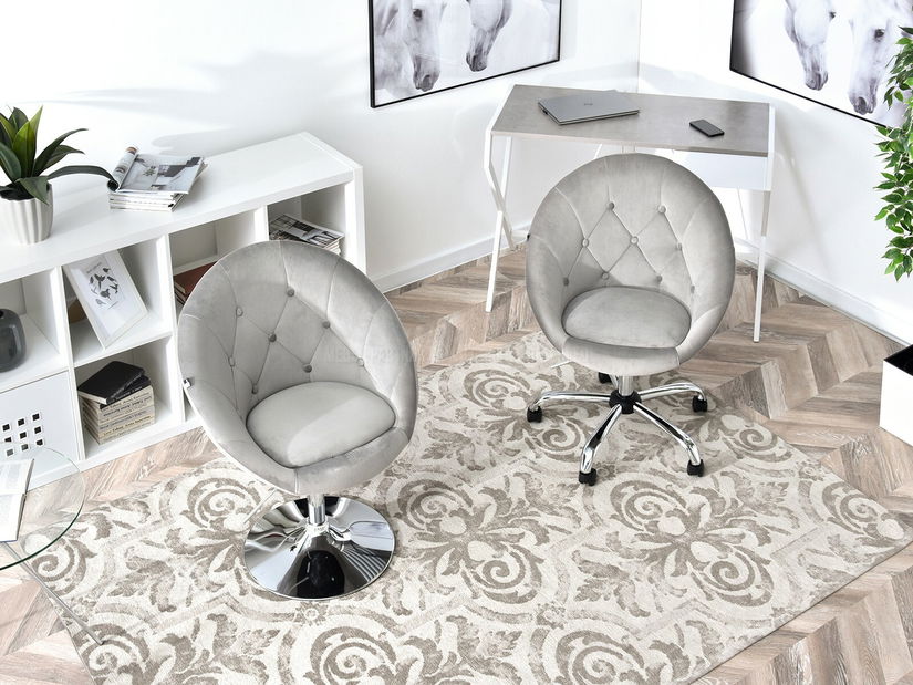 Fotel Lush 3 (szürke + króm)