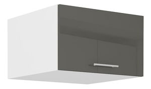 Horná kuchynská skrinka Lavera 60 NAGU-36 1F (korpus: biela + front: lesk sivý)