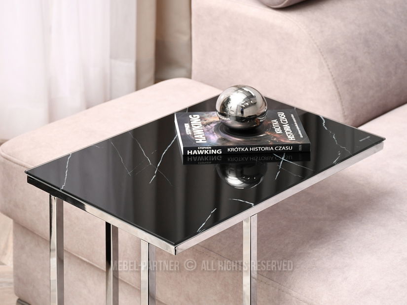 Stolić za kavu Vasho (crna + krom)