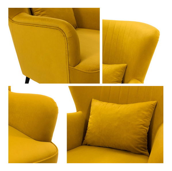 Kreslo Pirko (horčicová) *výpredaj