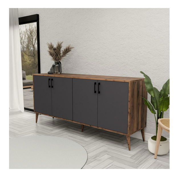 Skrinka Pivida (orech + antracit) 