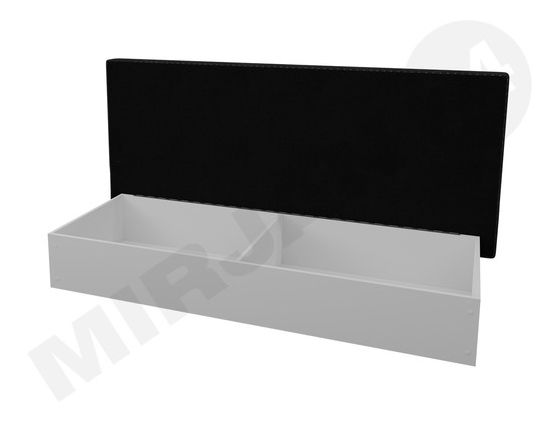 Egyszemélyes ágy Niralitha (fehér) (suedine 81) (tárolóhely nélkül)