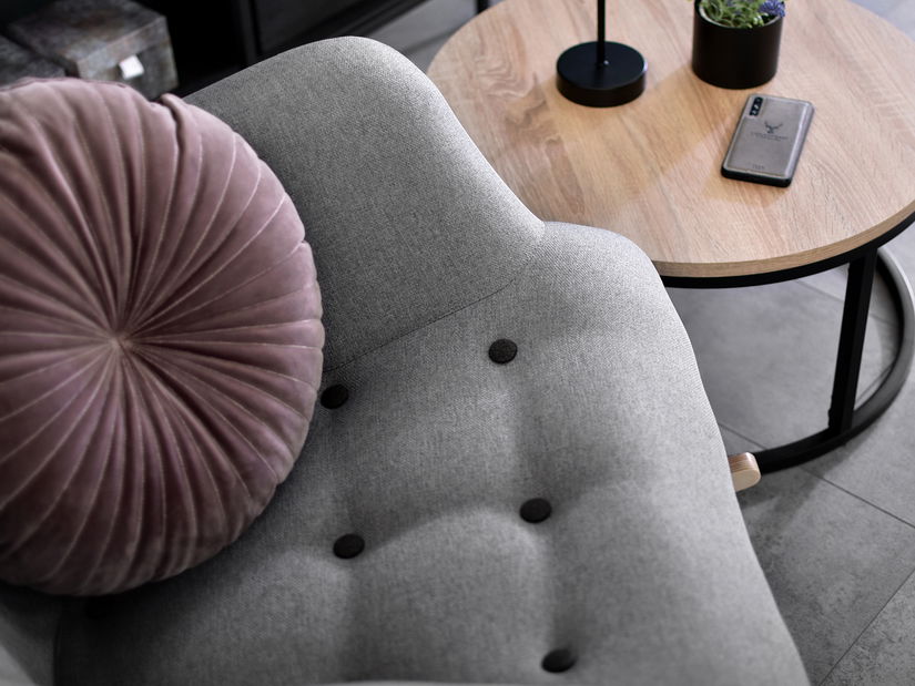 Hojdacie kreslo Laurentino (sivá + čierna)