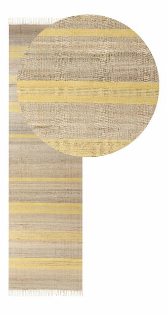 Koberec 80 x 300 cm Tally (béžová + žltá)
