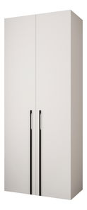 Šatníková skriňa 100 cm Carmela 50-3 (biela + čierna)
