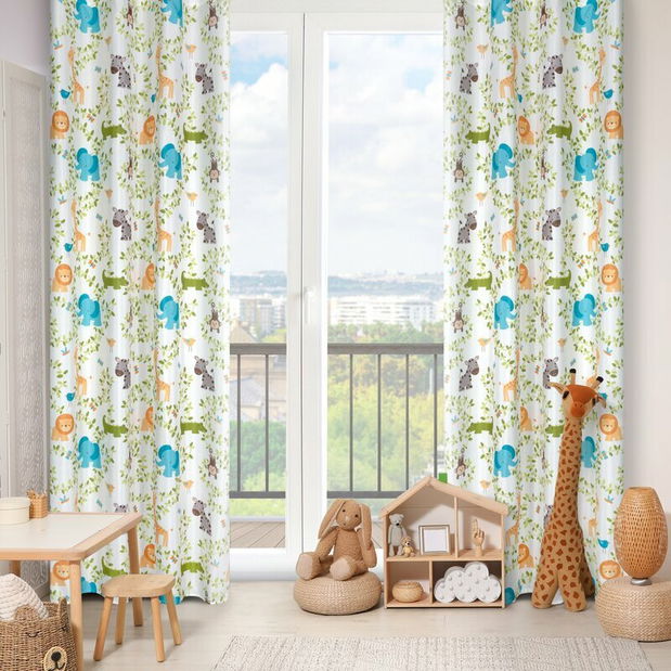 Perdea 140x250 cm Jumanji (alb)