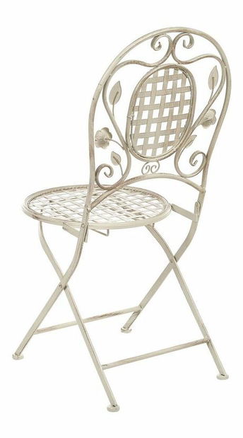 Set mobilier de grădină Basilia (alb crem) (pentru 4 persoane)