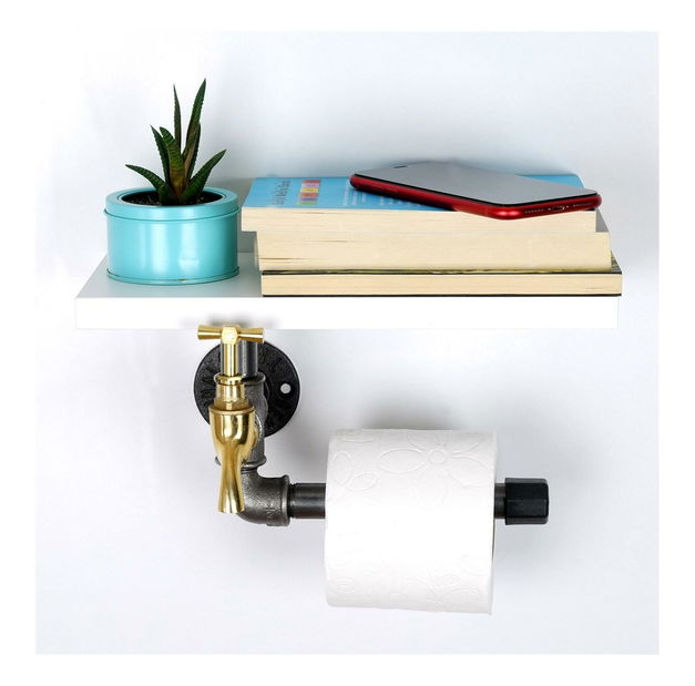 Držiak na toaletný papier Nenanu 40 (biela) 