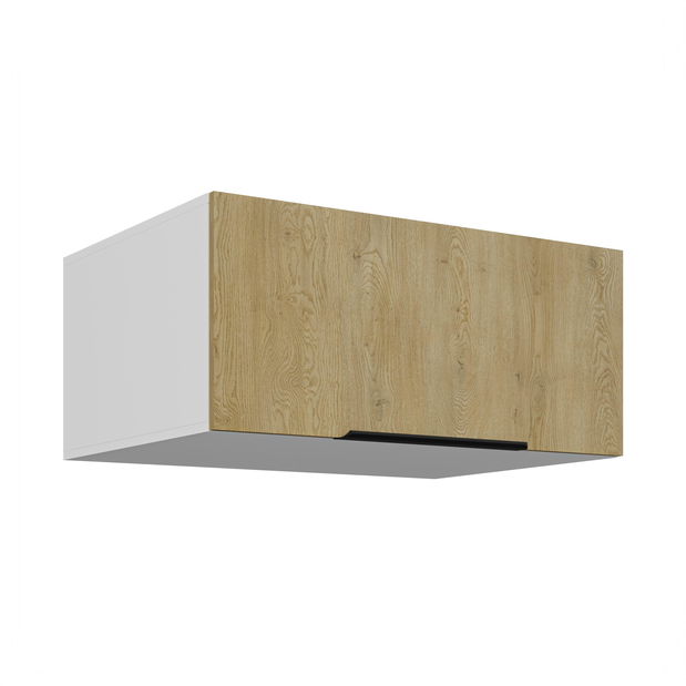 Dulap superior de bucătărie Carminia 80 NAGU-36 1F (stejar cremona + alb)