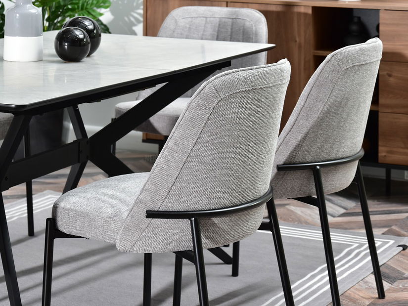 Scaun Ella (gri + negru)