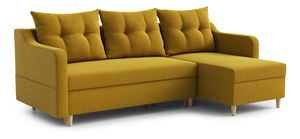 Rohová sedacia súprava Lou (P) (horčicová)