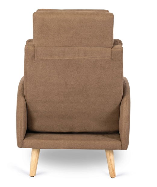 Podesiva fotelja Hondurenas (smeđa) (s tabureom)