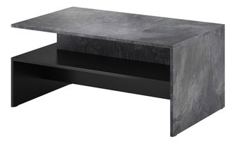 Masă de cafea Barly Typ 99 (schiefer + negru)
